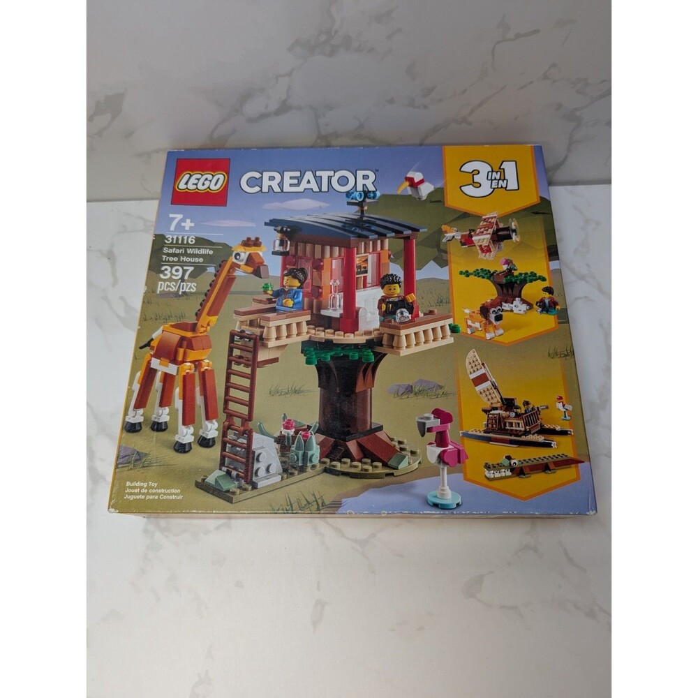 LEGO Creator 31116 Safari Wildlife Tree House 3-in-1 Sealed Damaged Box
